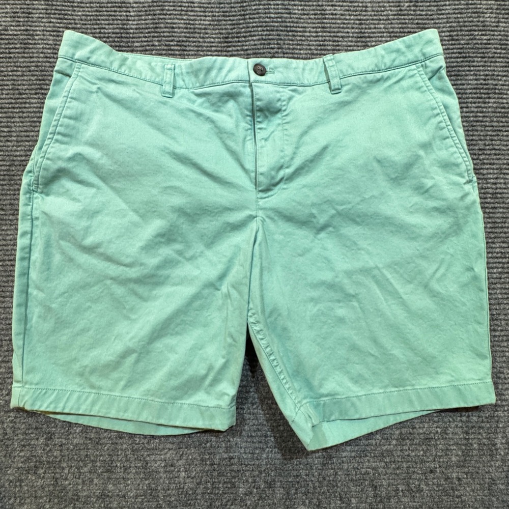 Hawker Rye Chino Shorts Men's 40x9 Mint Seafoam Green Stretch Flat Front Cotton